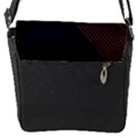 Gradient Geometric Shapes Dark Background Design Flap Closure Messenger Bag (S) View1