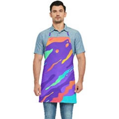 Multicolored Abstract Background Kitchen Apron by Apen