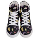 Cute Girl Things Seamless Background Women s Hi-Top Skate Sneakers View1