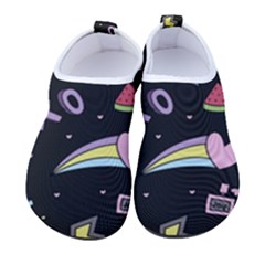 Cute Girl Things Seamless Background Kids  Sock-style Water Shoes