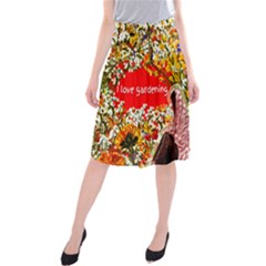 Garden Lover Midi Beach Skirt