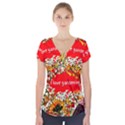 Garden Lover Short Sleeve Front Detail Top View1