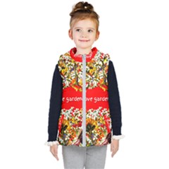 Garden Lover Kids  Hooded Puffer Vest by TShirt44