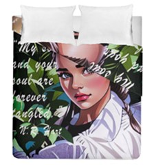 Love Quotes Design Duvet Cover Double Side (queen Size) by TShirt44