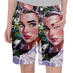 Love Quotes Design Women s Pocket Shorts