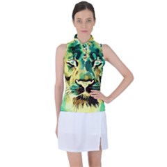 Love The Tiger Women s Sleeveless Polo T-shirt by TShirt44