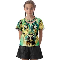 Love The Tiger Kids  Front Cut T-shirt