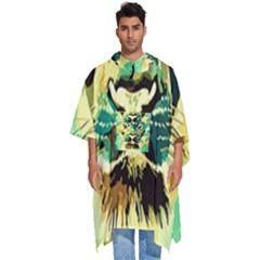 Love The Tiger Men s Hooded Rain Ponchos by TShirt44