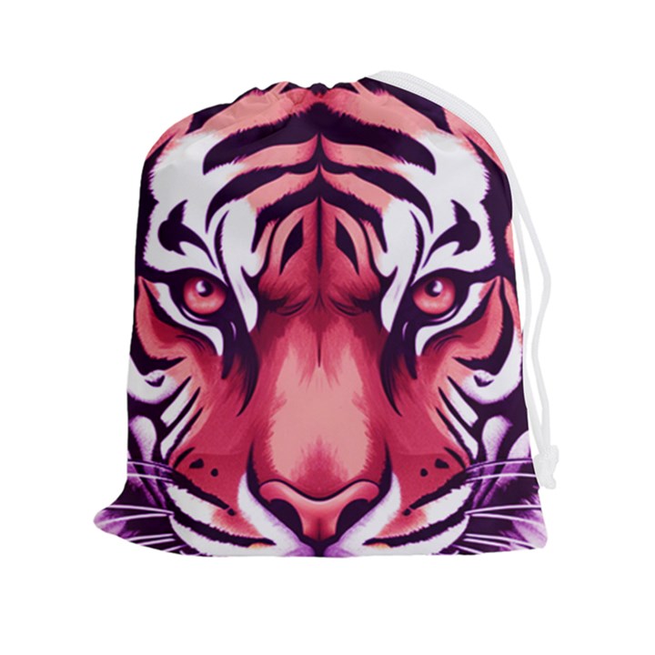 Tiger Design Drawstring Pouch (2XL)