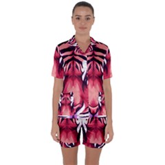 Love The Tiger Satin Short Sleeve Pajamas Set by TShirt44