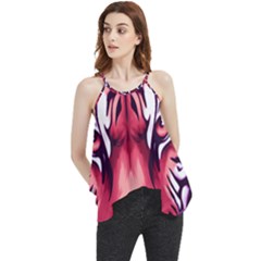 Tiger Design Flowy Camisole Tank Top by TShirt44