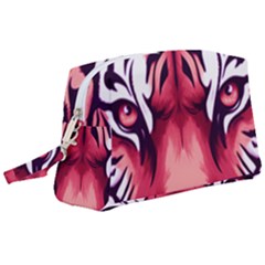 Tiger Design Wristlet Pouch Bag (large) by TShirt44