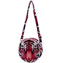 Tiger Design Crossbody Circle Bag