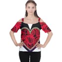 Love Design Cutout Shoulder T-Shirt View1