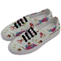 Forest Seamless Pattern With Cute Owls Men s Classic Low Top Sneakers View2