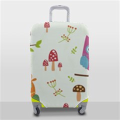 Forest Seamless Pattern With Cute Owls Luggage Cover (small) by Apen