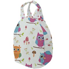 Forest Seamless Pattern With Cute Owls Travel Backpack by Apen