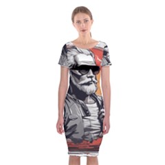 Ai Generator T Hirt Design Classic Short Sleeve Midi Dress