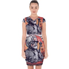 Ai Generator T Hirt Design Capsleeve Drawstring Dress 