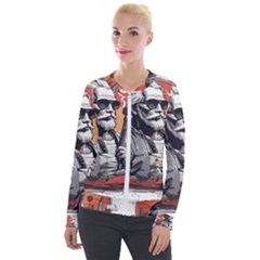 Ai Generator T Hirt Design Velvet Zip Up Jacket