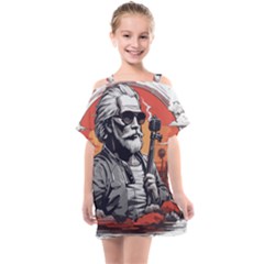 Ai Generator T Hirt Design Kids  One Piece Chiffon Dress by Shahriya