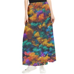 Color-for-a-line Maxi Chiffon Skirt by aline