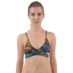 Color-for-a-line Wrap Around Bikini Top