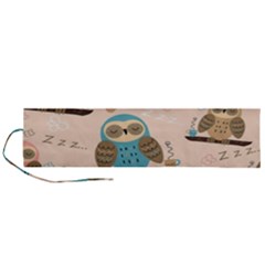 Seamless Pattern Owls Dream Cute Style Pajama Fabric Roll Up Canvas Pencil Holder (l) by Apen