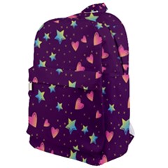 Colorful Stars Hearts Seamless Vector Pattern Classic Backpack by Apen