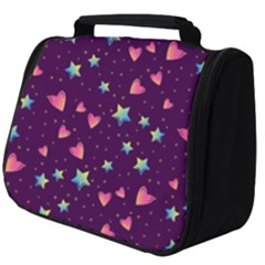 Colorful Stars Hearts Seamless Vector Pattern Full Print Travel Pouch (big) by Apen