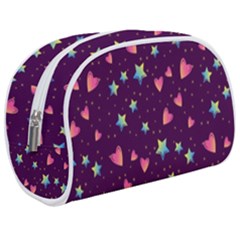 Colorful Stars Hearts Seamless Vector Pattern Make Up Case (medium) by Apen