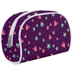 Colorful Stars Hearts Seamless Vector Pattern Make Up Case (large) by Apen