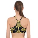 Mexican Culture Golden Tribal Icons Basic Training Sports Bra View2