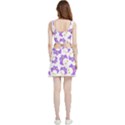 Purple Owl Pattern Background Velour Cutout Dress View2