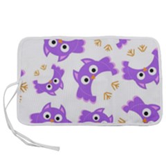 Purple Owl Pattern Background Pen Storage Case (m) by Apen