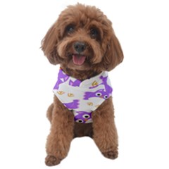 Purple Owl Pattern Background Dog Sweater by Apen