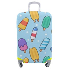 Cute Kawaii Ice Cream Seamless Pattern Luggage Cover (medium) by Apen