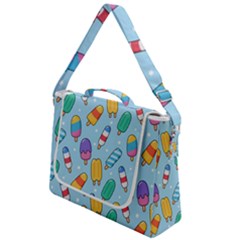 Cute Kawaii Ice Cream Seamless Pattern Box Up Messenger Bag by Apen