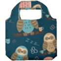 Seamless Pattern Owls Dreaming Foldable Grocery Recycle Bag View1