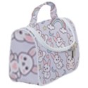 Seamless Pattern With Cute Rabbit Character Satchel Handbag View2