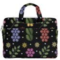 Embroidery Seamless Pattern With Flowers MacBook Pro 16  Double Pocket Laptop Bag  View2