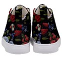 Floral Folk Fashion Ornamental Embroidery Pattern Kids  Mid-Top Canvas Sneakers View4