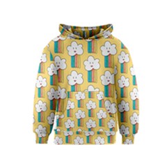 American Golden Ancient Totems Kids  Pullover Hoodie by Apen