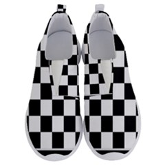 Chess Board Background Design No Lace Lightweight Shoes by Apen