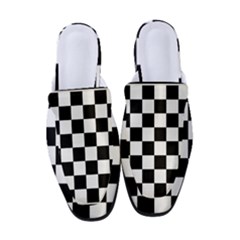 Chess Board Background Design Women s Classic Backless Heels by Apen