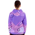 Hand Drawn Abstract Organic Shapes Background Women s Zipper Hoodie View2