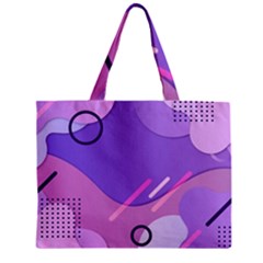 Hand Drawn Abstract Organic Shapes Background Zipper Mini Tote Bag by Apen