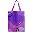 Hand Drawn Abstract Organic Shapes Background Zipper Classic Tote Bag View1