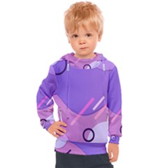 Hand Drawn Abstract Organic Shapes Background Kids  Hooded Pullover by Apen