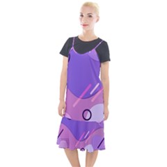 Hand Drawn Abstract Organic Shapes Background Camis Fishtail Dress by Apen